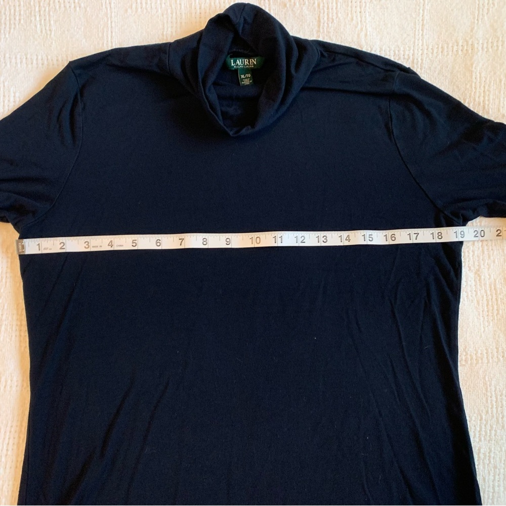 Ralph Lauren jersey turtleneck top - Picture 10 of 11